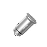 Baseus Mobillader til bil PPS 30W Type-C & USB-A Sølv