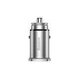 Baseus Mobillader til bil PPS 30W Type-C & USB-A Sølv
