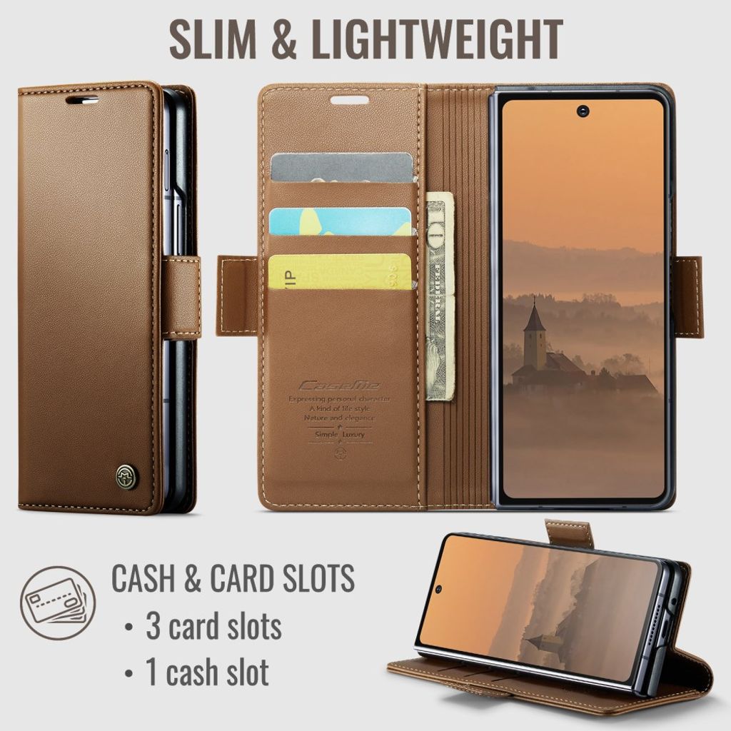 CaseMe Samsung Galaxy Z Fold 8 Ultra Etui 023 Series Brun