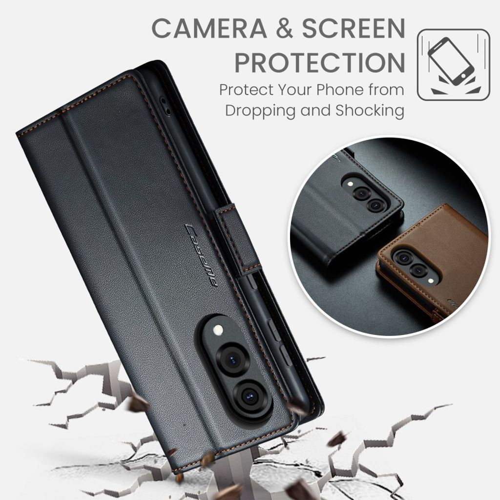 CaseMe Samsung Galaxy S25 Edge Etui 023 Series Svart