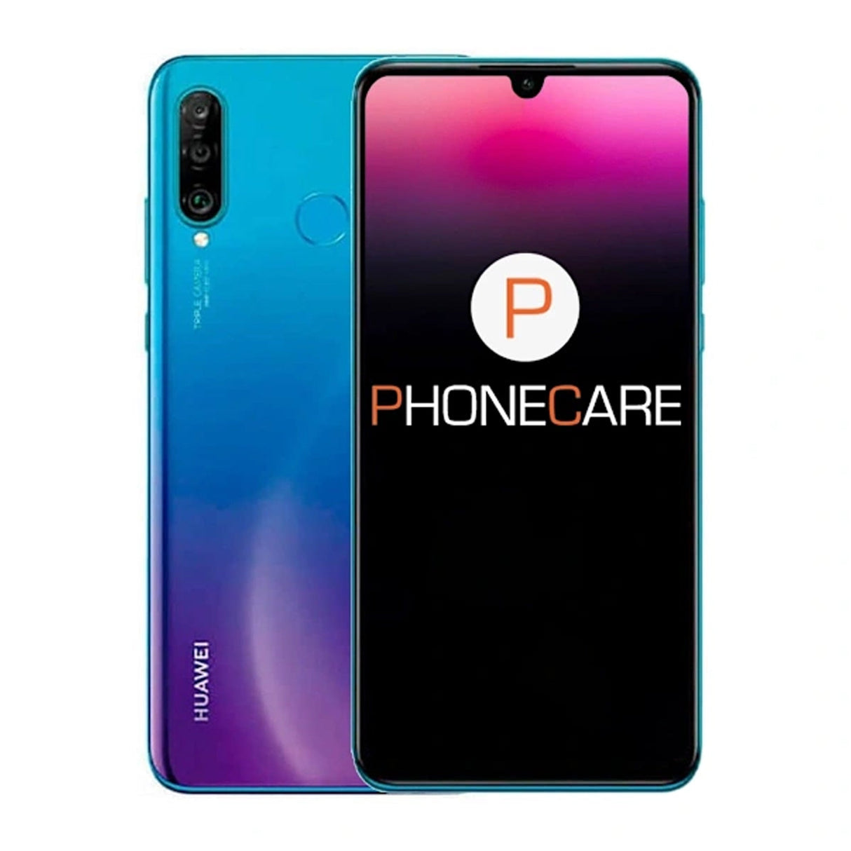 Brukt Huawei P30 Lite 128GB Peacock Blue – God tilstand