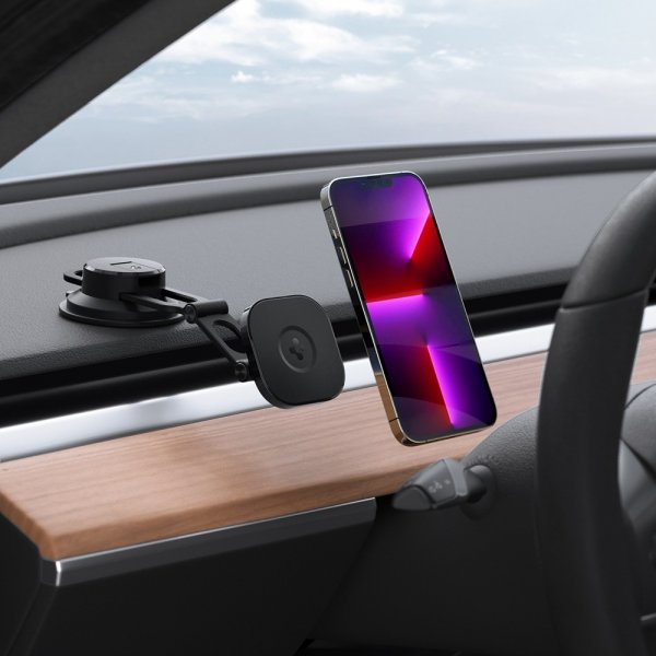 Spigen Mobilholder til bil OneTap 3 Dashboard Mount MagSafe Svart