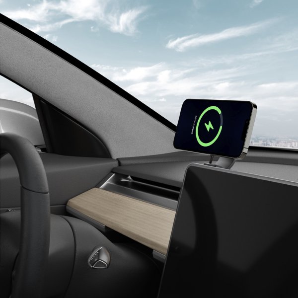 Spigen Mobilholder til bil OneTap Pro Wireless Screen Car Mount Tesla MagFit