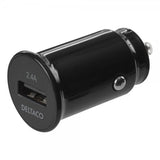 Deltaco Mobillader til bil 12/24V USB-A Car Charger