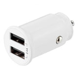 Deltaco Mobillader til bil 12W 2xUSB-A Hvit
