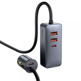 Baseus Mobillader til bil Share Together 120W 2 USB-A & 2 USB-C Svart