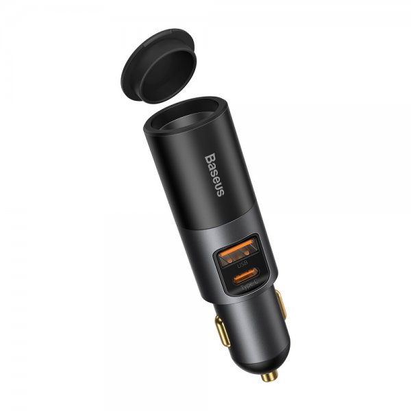 Baseus Mobillader til bil Share Together USB-C & USB-A 120W Svart