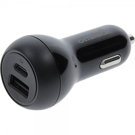 Otterbox Mobillader til bil USB-C 20W & USB-A 12W Svart