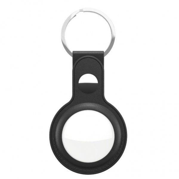 KeyBudz AirTag Holder Leather 2-pack Black