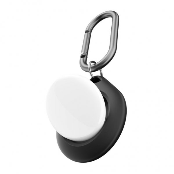 KeyBudz AirTag Skall Secure Dock 4-pakning Svart