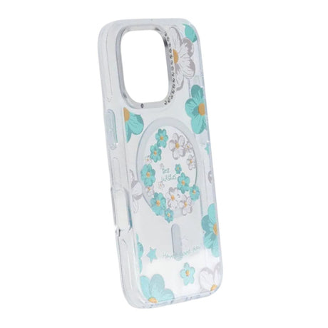 iPhone 16 Pro Max Deksel med blomstermønster MagSafe Grønn