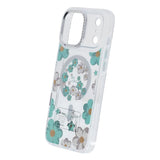 iPhone 17 Pro Max Deksel med blomstermønster MagSafe Grønn