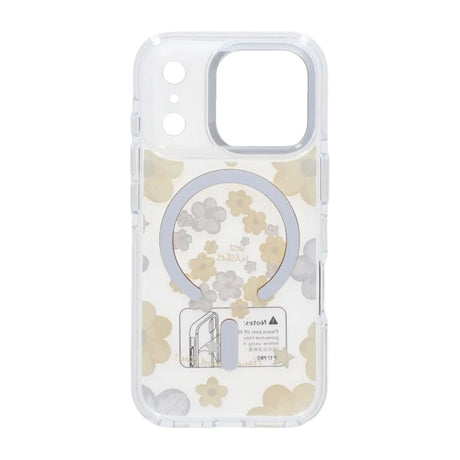 iPhone 17 Pro Max Deksel med blomstermønster MagSafe Gul