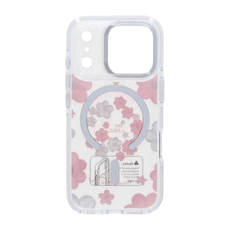 iPhone 17 Pro Max Deksel med blomstermønster MagSafe Rosa