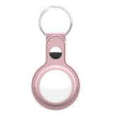 KeyBudz AirTag Holder Leather Rosa