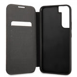 BMW Samsung Galaxy S22 Etui Triangle Pattern & Tricolor Stripe Svart
