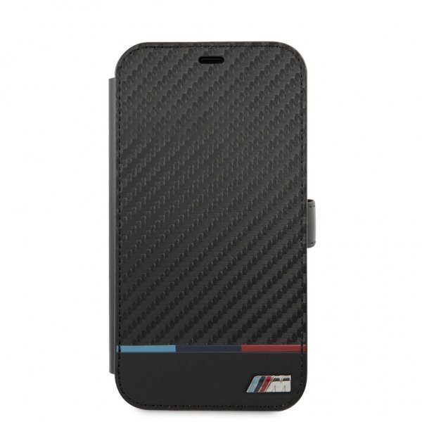BMW iPhone 13 Etui Tricolor Carbon Effect Svart