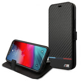 BMW iPhone 13 Mini Etui Tricolor Carbon Effect Svart