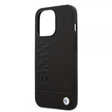 BMW iPhone 14 Pro Deksel Hot Stamp Metal Logo Svart