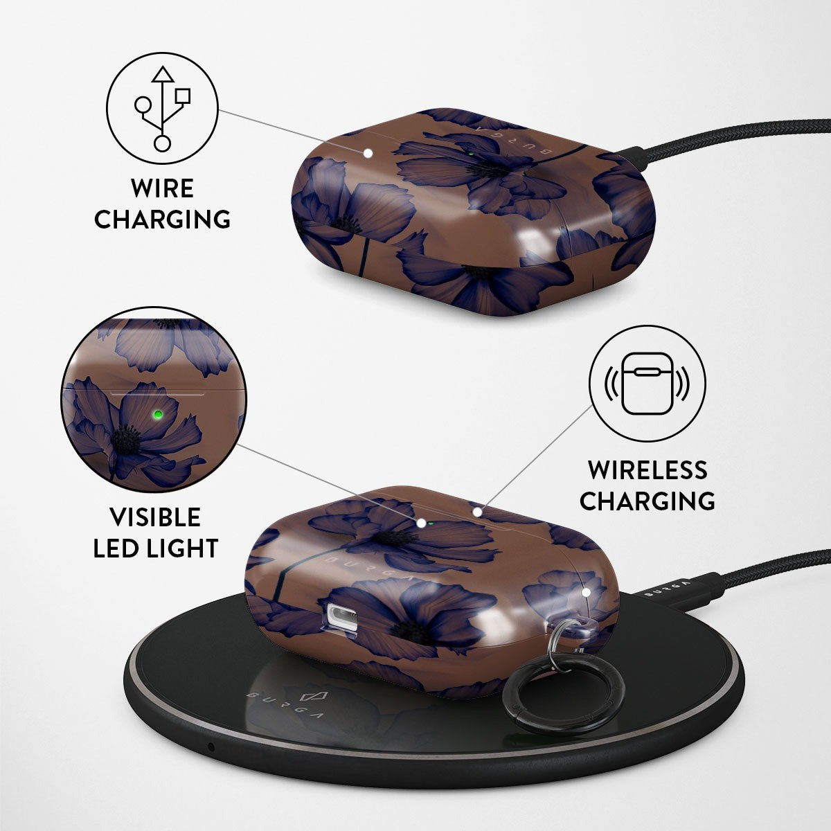 Burga AirPods Pro Deksel Design Velvet Night