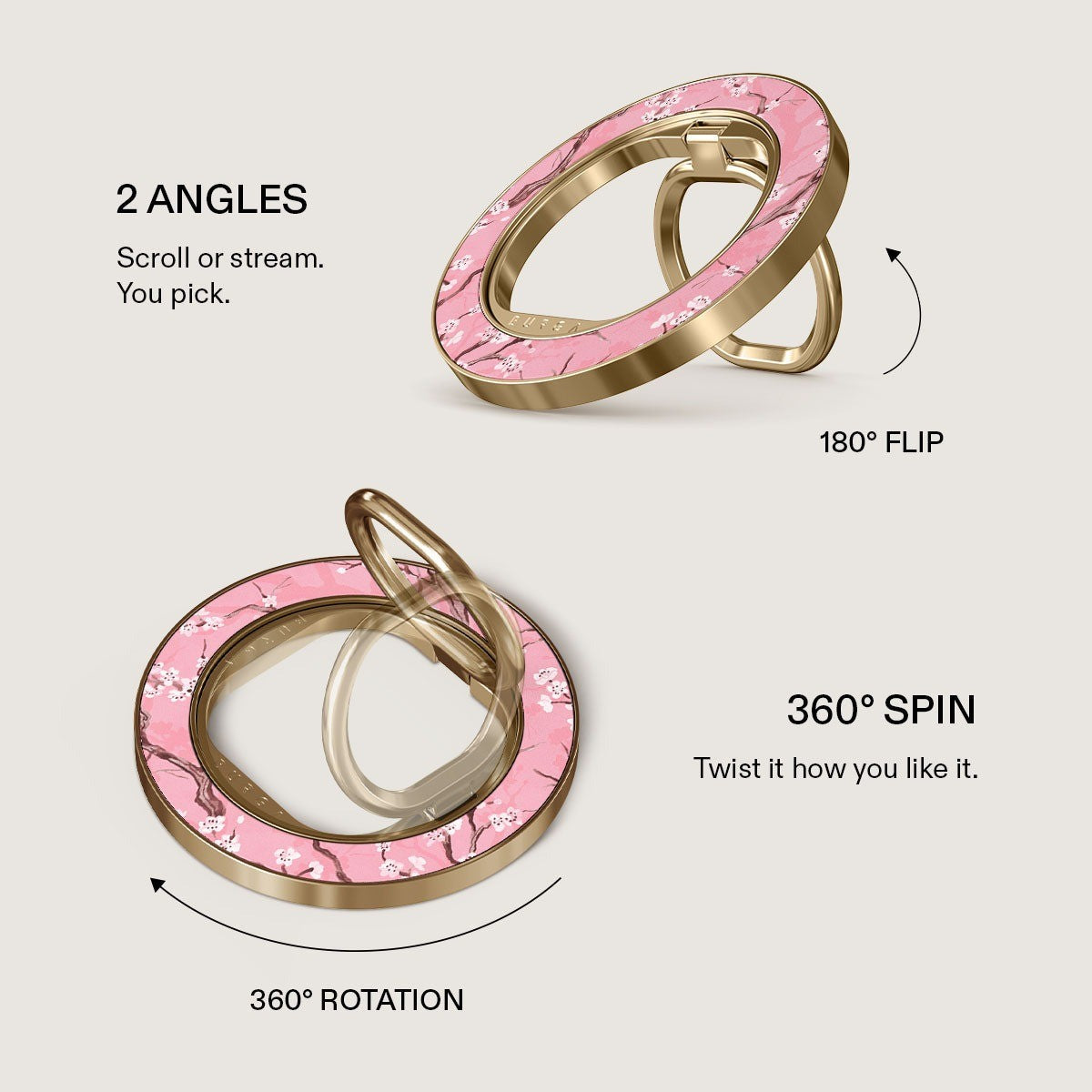 Burga Holder Mobilring MagSafe Sakura Gull
