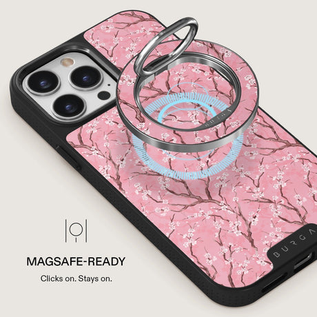 Burga Holder Mobilring MagSafe Sakura Sølv