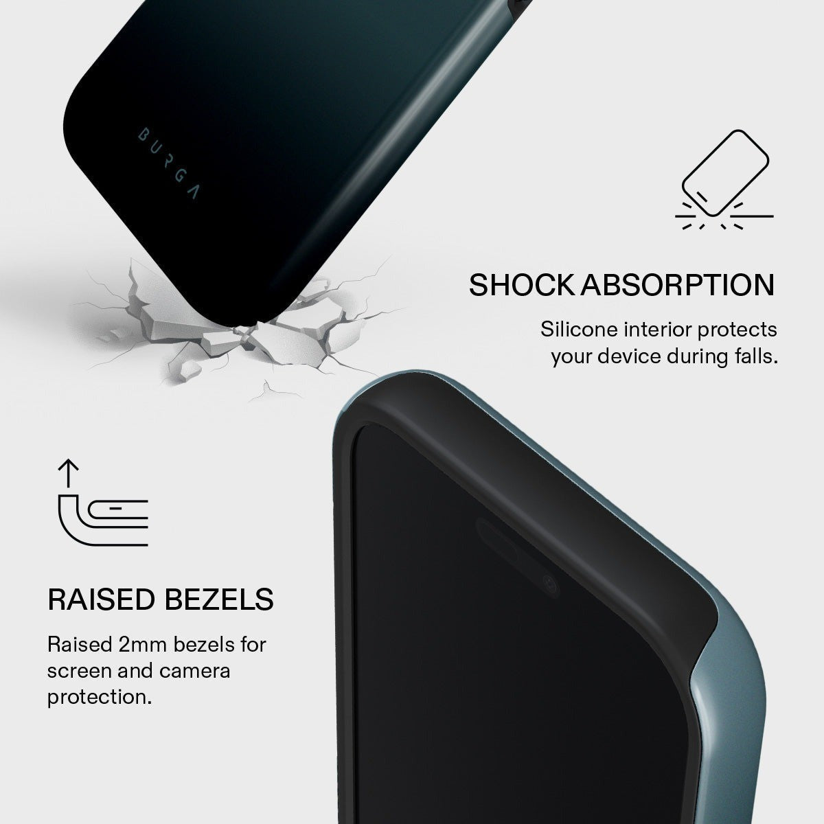 Burga iPhone 17 Pro Max Deksel Tough MagSafe Black Hole