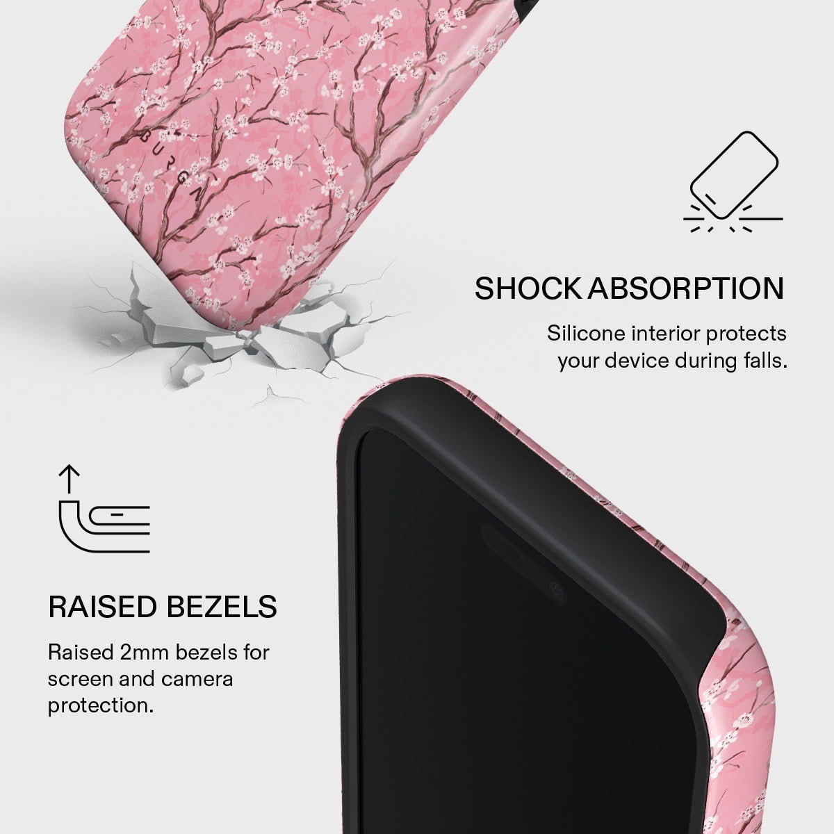 Burga iPhone 17 Pro Max Deksel Tough MagSafe Sakura