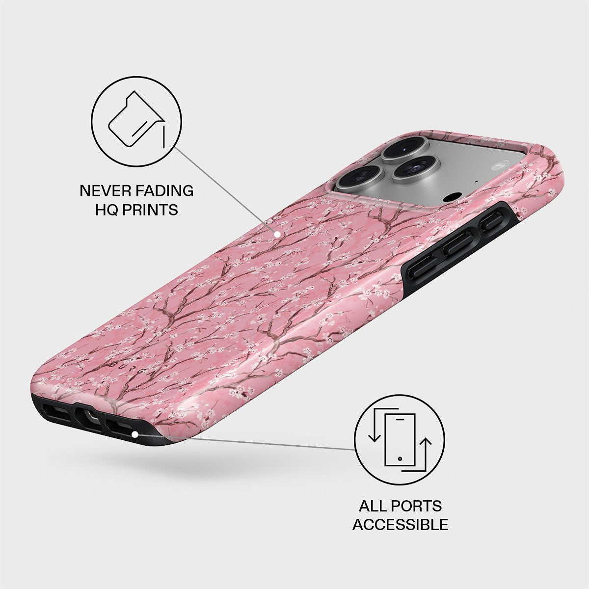 Burga iPhone 17 Pro Deksel Tough MagSafe Sakura