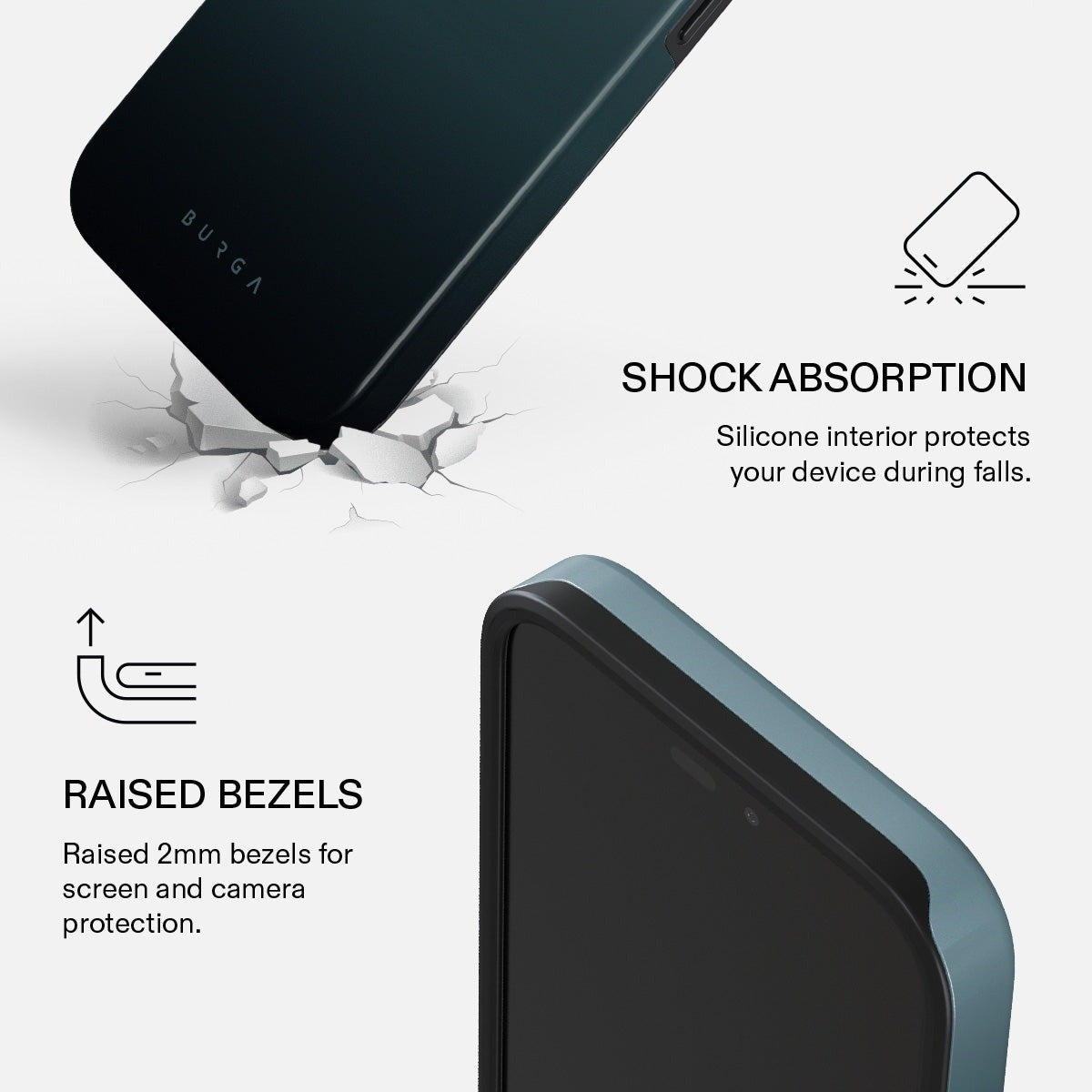 Burga iPhone 18 Pro Max Deksel Tough MagSafe Black Hole