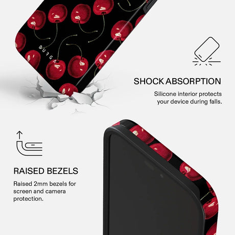 Burga iPhone 18 Pro Max Deksel Tough MagSafe Cherrybomb