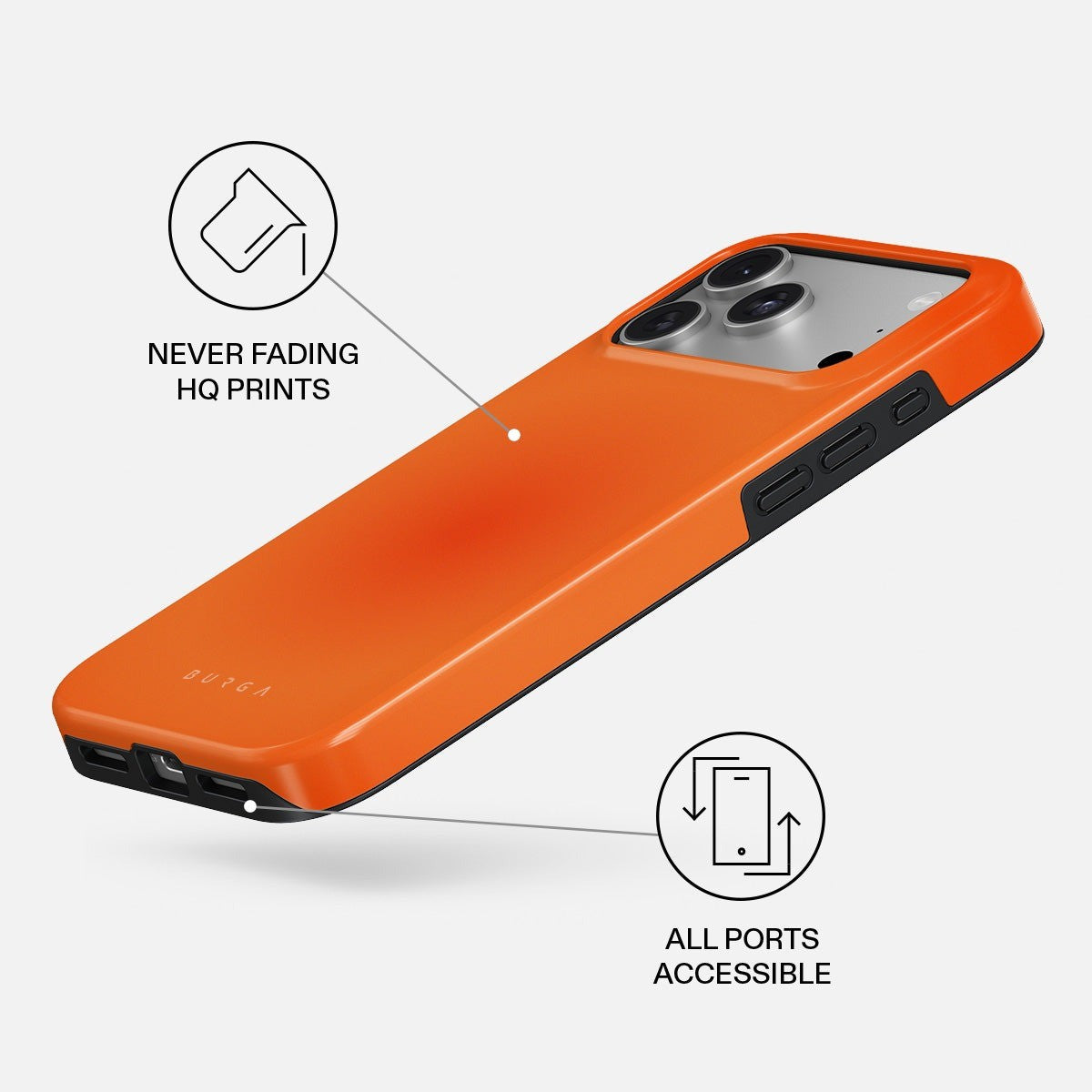 Burga iPhone 18 Pro Max Deksel Tough MagSafe Flare