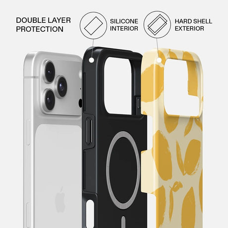 Burga iPhone 18 Pro Max Deksel Tough MagSafe Lemon Tart