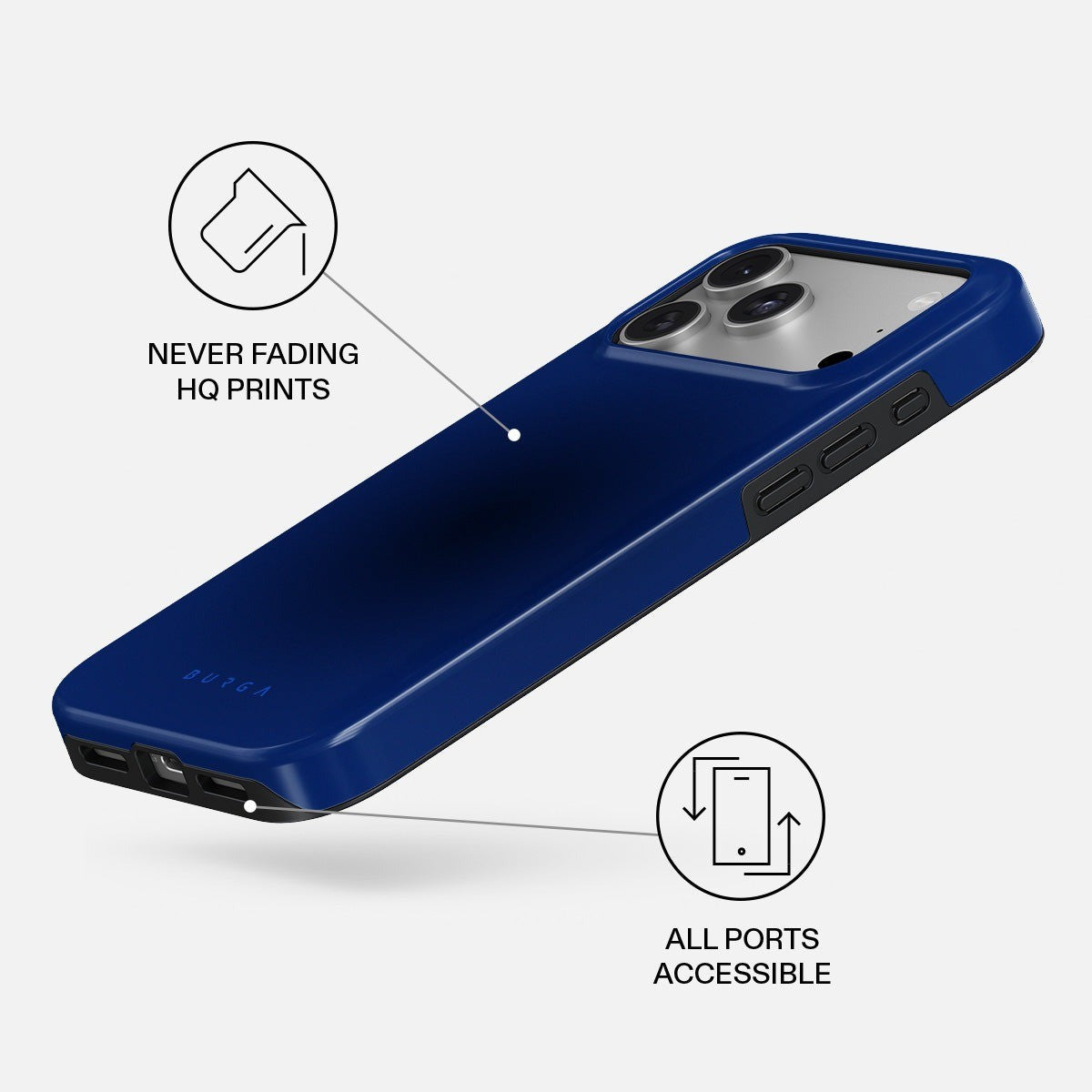 Burga iPhone 18 Pro Max Deksel Tough MagSafe Neptune