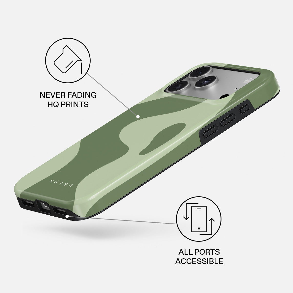 Burga iPhone 18 Pro Max Deksel Tough MagSafe No Rush