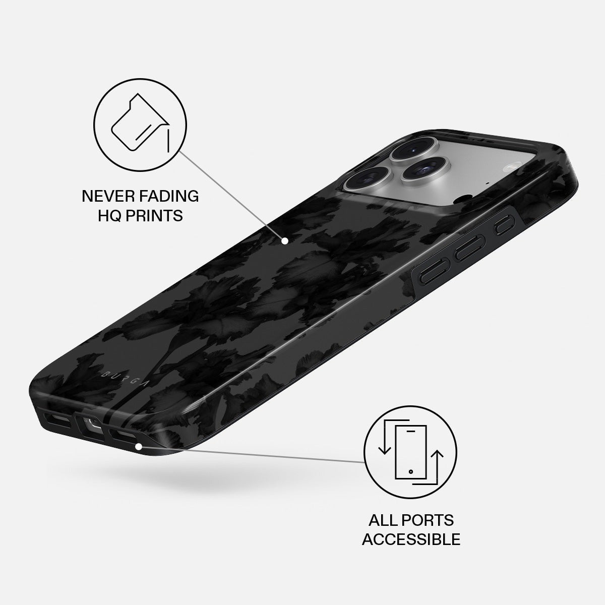 Burga iPhone 18 Pro Max Deksel Tough MagSafe Nocturnal
