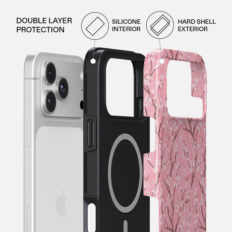 Burga iPhone 18 Pro Max Deksel Tough MagSafe Sakura