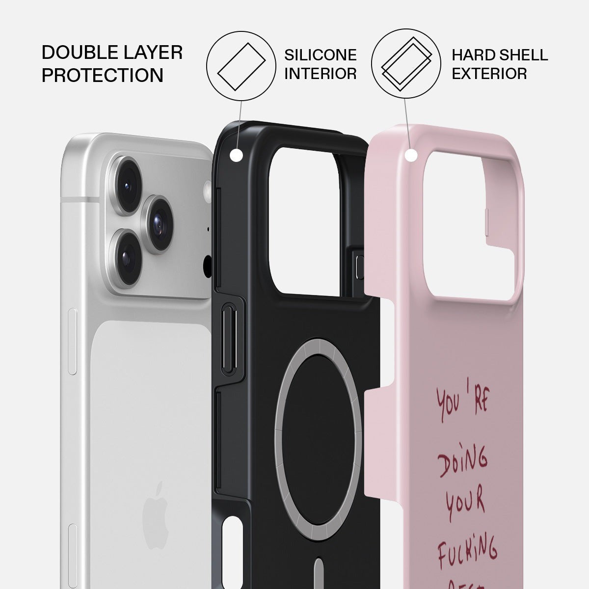 Burga iPhone 18 Pro Max Deksel Tough MagSafe Your Best