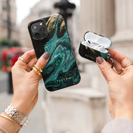 Burga iPhone 18 Pro Deksel Tough MagSafe Emerald Pool