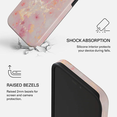 Burga iPhone 18 Pro Deksel Tough MagSafe Golden Coral