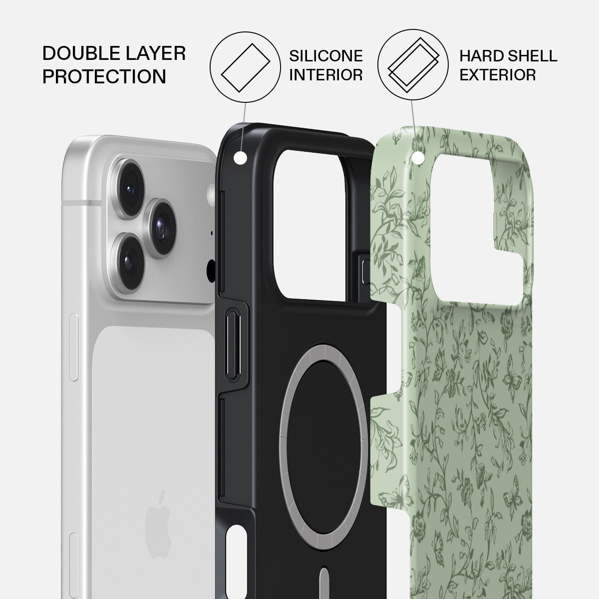 Burga iPhone 18 Pro Deksel Tough MagSafe Lost in Thought