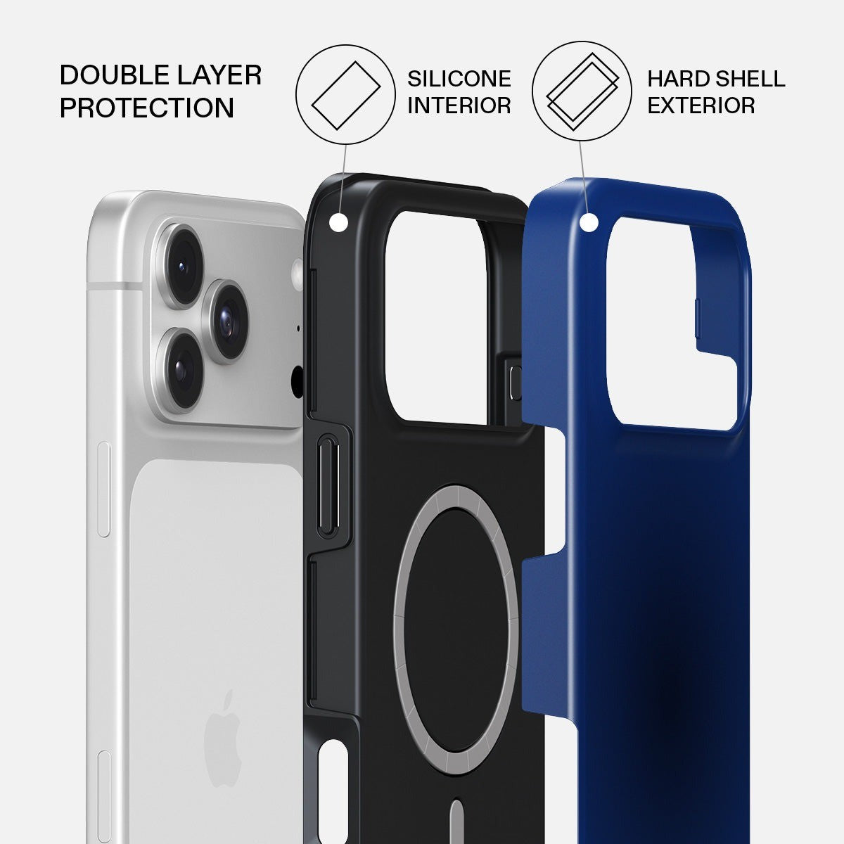 Burga iPhone 18 Pro Deksel Tough MagSafe Neptune