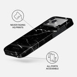 Burga iPhone 18 Pro Deksel Tough MagSafe Noir