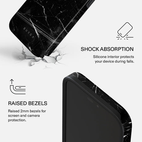 Burga iPhone 18 Pro Deksel Tough MagSafe Noir