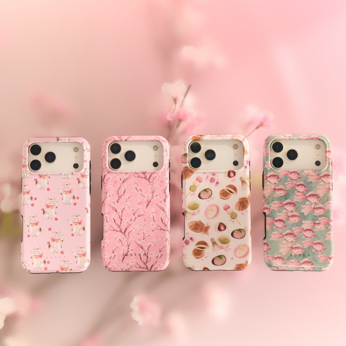 Burga iPhone 18 Pro Deksel Tough MagSafe Sakura