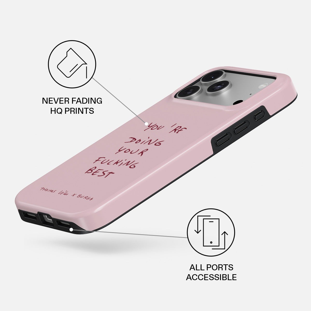 Burga iPhone 18 Pro Deksel Tough MagSafe Your Best