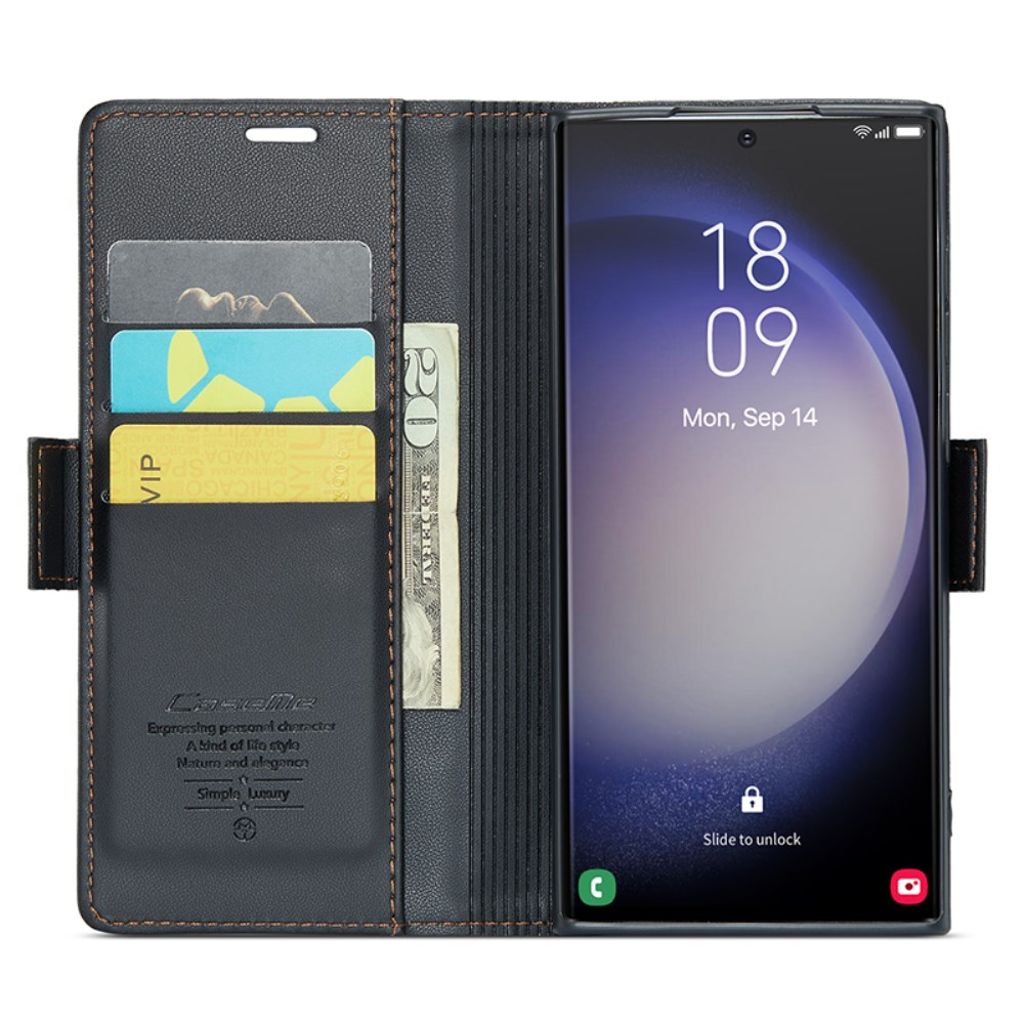 CaseMe Samsung Galaxy S24 Ultra Etui 023 Series Svart