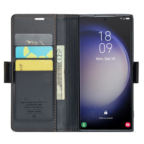 CaseMe Samsung Galaxy S24 Ultra Etui 023 Series Svart