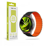 Mobile Origin Samsung Galaxy Watch 8 40/44mm/Classic 46mm Armbånd Easy Strap Svart Oransje