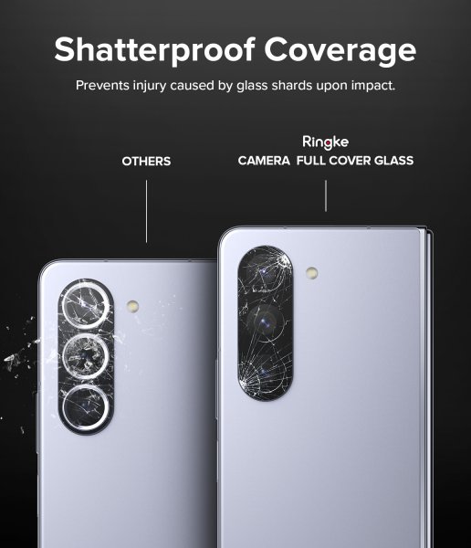 Ringke Samsung Galaxy Z Fold 5 Kamerabeskytter Camera Protector Glass 2-pakning